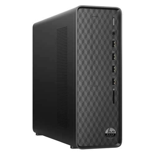 фото Компьютер hp slimline s01-af0003ur, amd athlon 3050u, ddr4 4гб, 128гб(ssd), amd radeon graphics, windows 10, черный [14q97ea]