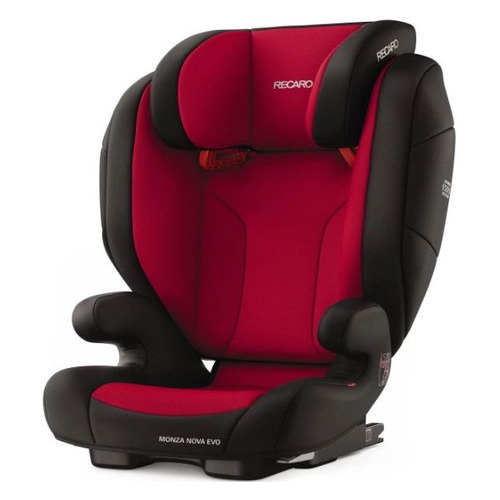 

Автокресло детское RECARO Monza Nova Evo Seatfix, 2/3, от 3,5 до 12 лет, красный/черный