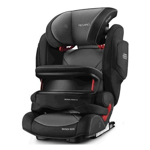 

Автокресло детское RECARO Monza Nova Is Carbon Black, 1/2/3, от 9 мес до 12 лет, серый/черный, Carbon Black