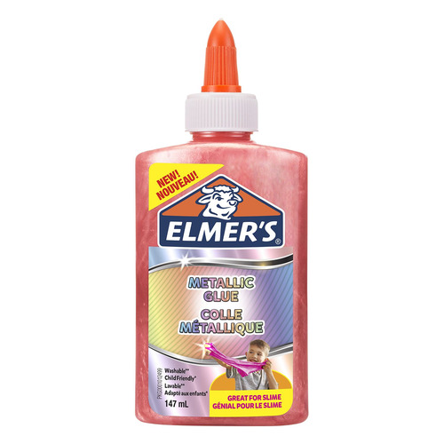 фото Клей-гель elmers 2109508/1, для изготовления слаймов, розовый метализированный