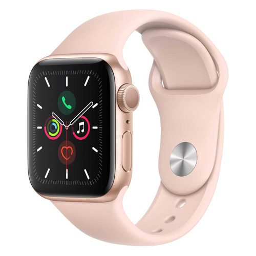 фото Смарт-часы apple watch series 5 40мм, золотистый / розовый песок [mwv72ru/a]