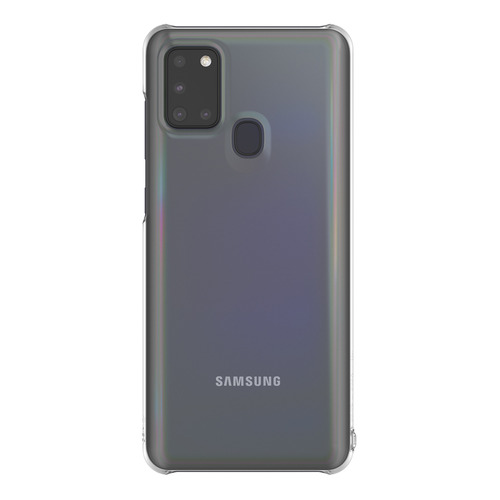 фото Чехол (клип-кейс) samsung wits premium hard case, для samsung galaxy a21s, прозрачный [gp-fpa217wsatr]