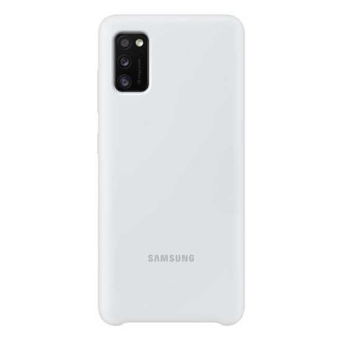 фото Чехол (клип-кейс) samsung silicone cover, для samsung galaxy a41, белый [ef-pa415twegru]