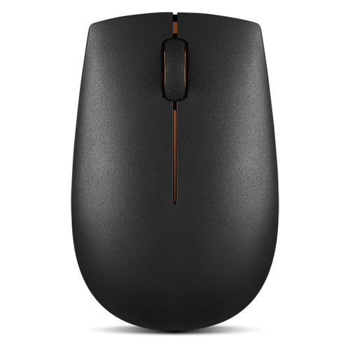 

Мышь Lenovo 300 Wireless, оптическая, беспроводная, USB, черный и оранжевый [gx30m86878], 300 Wireless