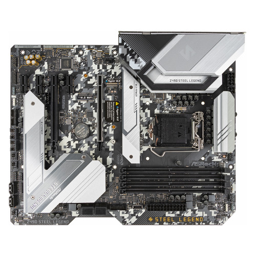 фото Материнская плата asrock z490 steel legend, lga 1200, intel z490, atx, ret