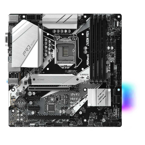 фото Материнская плата asrock z490m pro4, lga 1200, intel z490, matx, ret