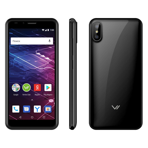 фото Смартфон vertex impress click 8gb, черный