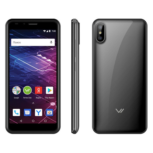 фото Смартфон vertex impress click 8gb, графит