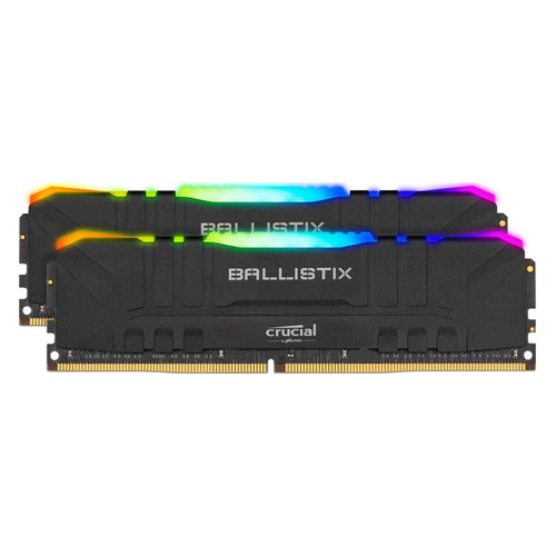 

Модуль памяти CRUCIAL Ballistix RGB BL2K8G36C16U4BL DDR4 - 2x 8ГБ 3600, DIMM, Ret