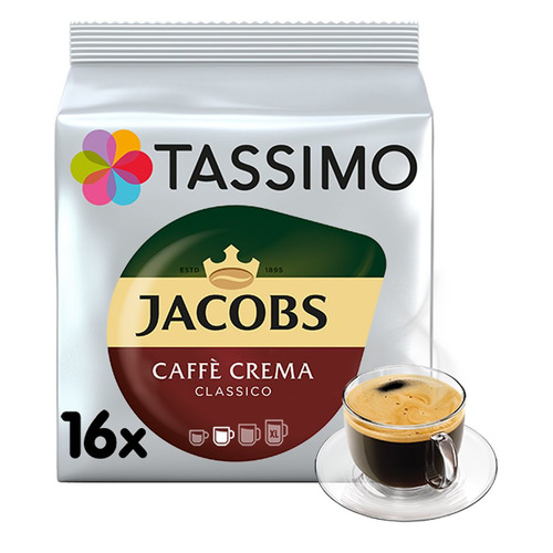 фото Кофе капсульный tassimo jacobs cafe crema classico, капсулы, совместимые с кофемашинами tassimo®, 5х [8052180 / 4031510]