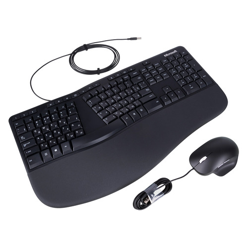 

Комплект (клавиатура+мышь) Microsoft Ergonomic Keyboard & Mouse Busines, USB, проводной, черный [rjy-00011], Ergonomic Keyboard & Mouse Busines