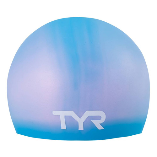 фото Шапочка для плавания tyr long hair wrinkle-free silicone junior cap силикон голубой (ут-00016970)