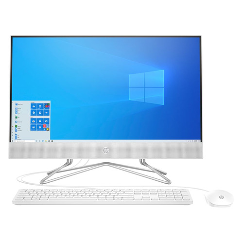 фото Моноблок hp 24-df0025ur, 23.8", amd ryzen 3 3250u, 8гб, 256гб ssd, amd radeon graphics, windows 10, белый [14p96ea]