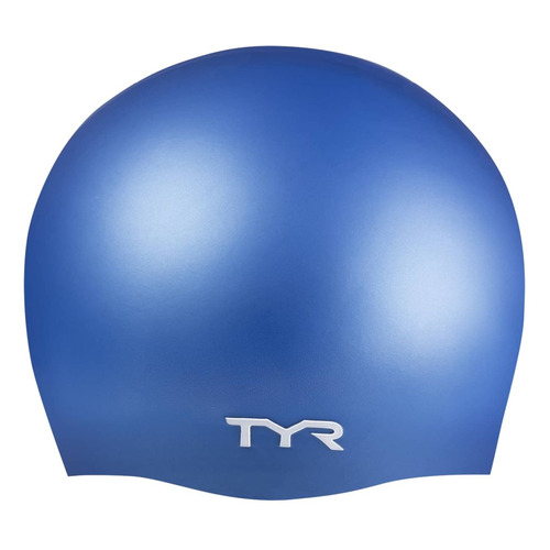 фото Шапочка для плавания tyr wrinkle free silicone cap силикон голубой (ут-00016455)