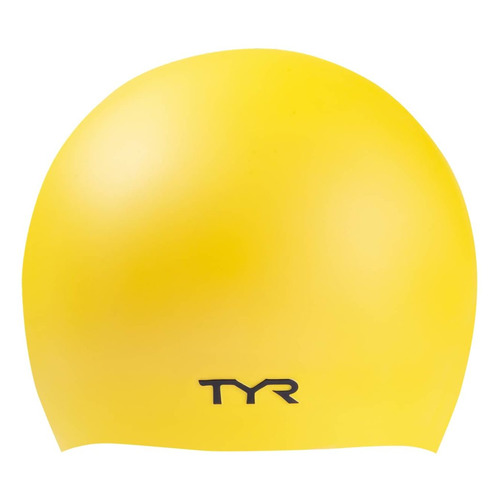 фото Шапочка для плавания tyr wrinkle free silicone cap силикон желтый (ут-00016979)