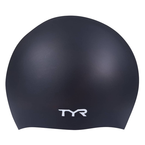 фото Шапочка для плавания tyr wrinkle free silicone cap силикон черный (ут-00016454)