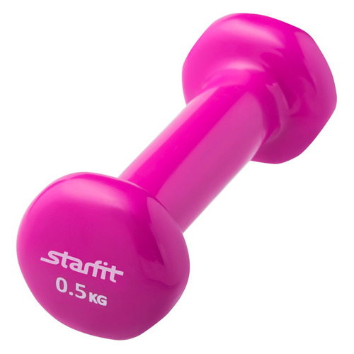 

Гантель Starfit DB-101 1гант. 0.5кг винил. розовый (УТ-00007040), DB-101