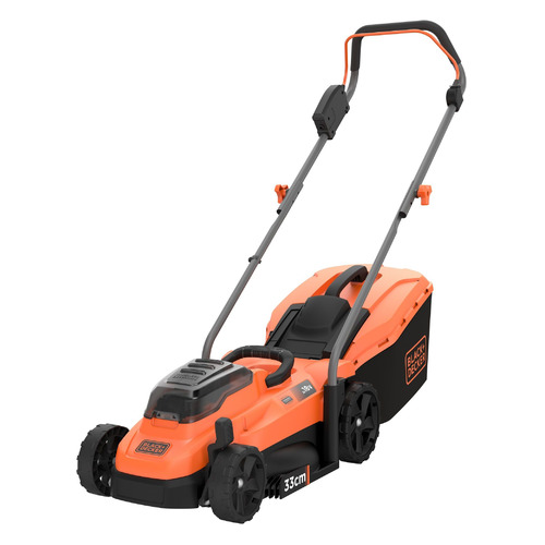 фото Газонокосилка аккумуляторная black+decker bcmw3318l2-qw, 33см, несамоходная