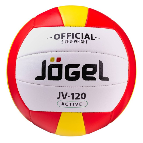 фото Мяч волей. jogel jv-120 для пляжа белый/красный (ут-00012233)