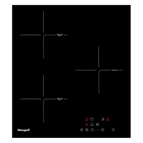 фото Индукционная варочная панель weissgauff hi 430 b, независимая, черный