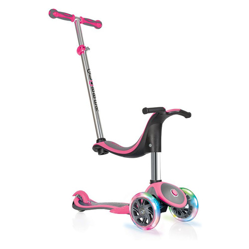 

Самокат Globber Evo 4 in 1 Plus Lights детский 3-кол. розовый (454-132)