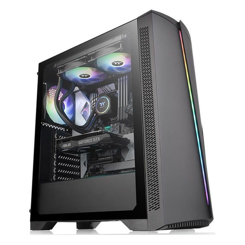 

Корпус ATX Thermaltake H350 TG RGB, Midi-Tower, без БП, черный [ca-1r9-00m1wn-00], H350 TG RGB
