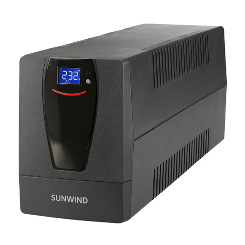 фото Источник бесперебойного питания sunwind sw1200 lcd 360вт 1200ва черный