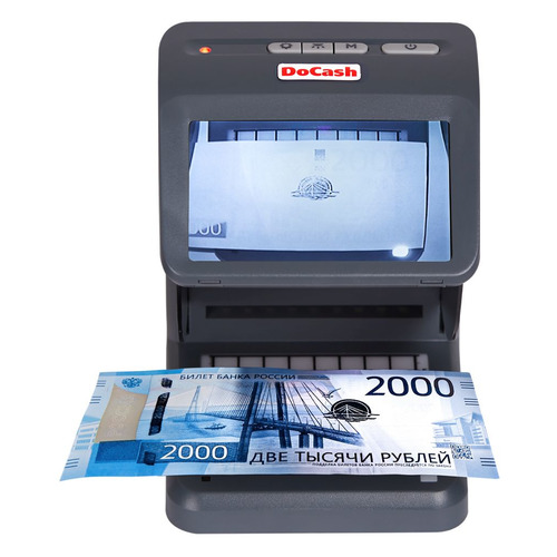 

Детектор банкнот DoCash Mini Combo просмотровый мультивалюта, Серый, Mini Combo