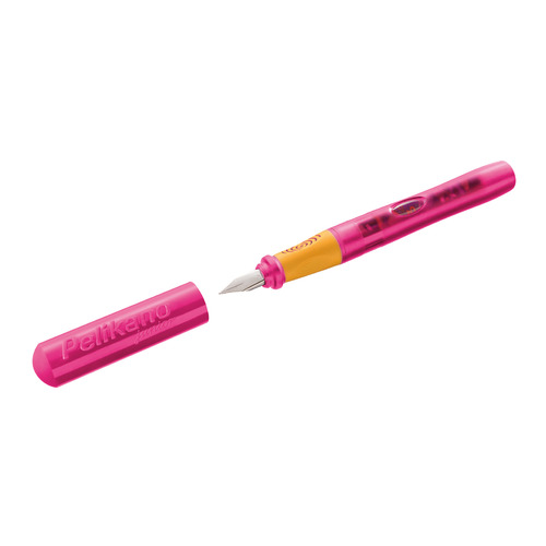 

Ручка перьев. Pelikan School Pelikano Junior (PL970962) розовый A сталь нержавеющая для правшей карт, Pelikano Junior