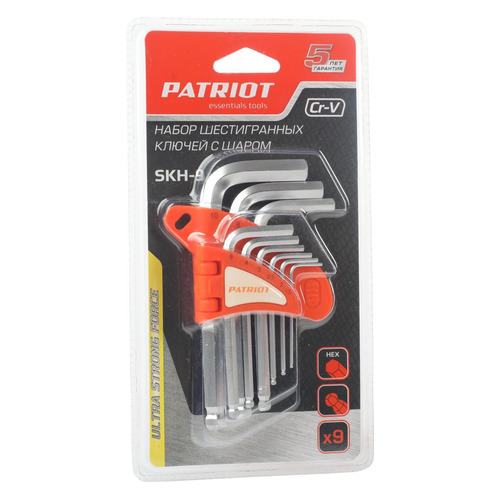 фото Набор ключей patriot skh-9, 9 предметов [350002003]