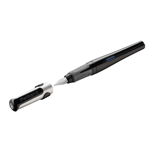 

Ручка перьев. Pelikan School Pelikano (PL803038) черный L сталь нержавеющая для левшей карт.уп., Pelikano