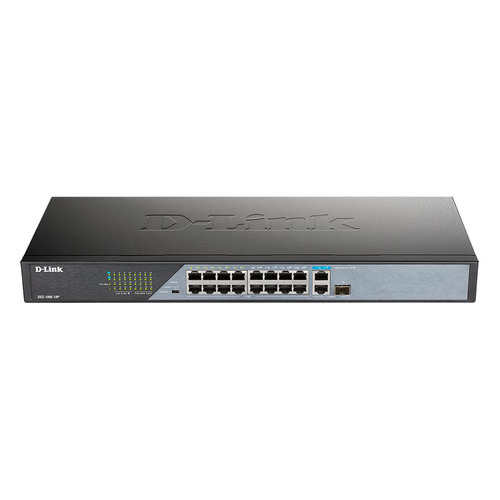 

Коммутатор D-Link DSS-100E-18P/A1A 16x100Mb 1G 16PoE 230W неуправляемый, DSS-100E-18P/A1A