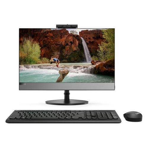 фото Моноблок lenovo v530-22icb, 21.5", intel core i3 9100t, 8гб, 1тб, intel uhd graphics 630, dvd-rw, noos, черный [10us00mcru]