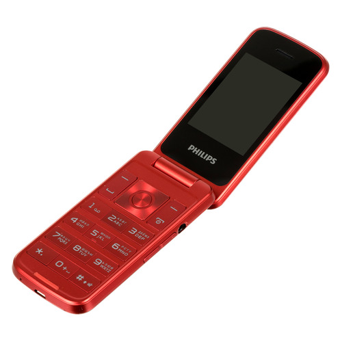 фото Мобильный телефон philips xenium e255, красный