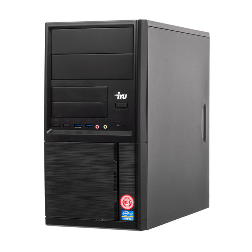 фото Компьютер iru office 312, intel pentium gold g5420, ddr4 4гб, 240гб(ssd), intel uhd graphics 610, windows 10 professional, черный [1395641]