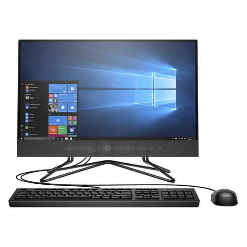 фото Моноблок hp 205 g4, 21.5", amd athlon 3050u, 8гб, 256гб ssd, amd radeon graphics, dvd-rw, windows 10 professional, черный [9us06ea]