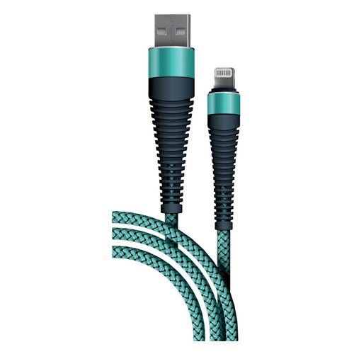 фото Кабель borasco fishbone, lightning (m), usb a(m), 1м, мятный [38510]