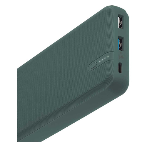 фото Внешний аккумулятор (power bank) interstep is pb2060pd, 20000мaч, зеленый [73627]