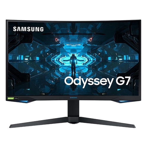 фото Монитор игровой samsung c27g75tqsix 27" черный [lc27g75tqsixci]