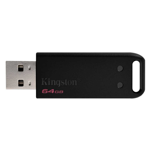 фото Флешка usb kingston datatraveler dt 20 64гб, usb2.0, черный [dt20/64gb]