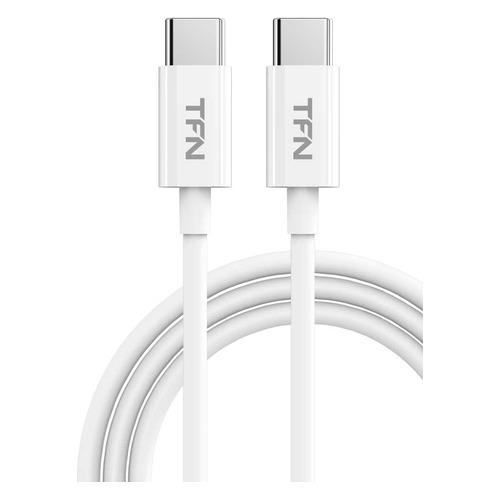 фото Кабель tfn usb type-c (m), usb type-c (m), 2м, белый [tfn-cusbcc2mtpwh]