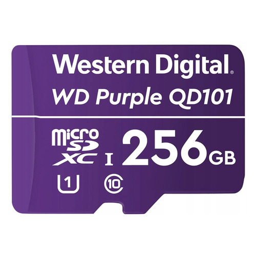 фото Карта памяти microsdxc uhs-i u1 wd purple 256 гб, class 10, wdd256g1p0c, 1 шт.