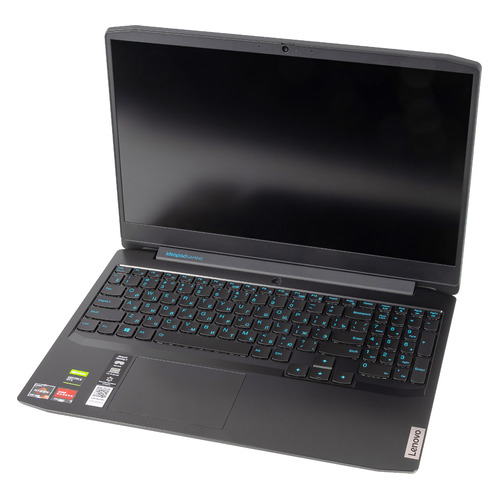 фото Ноутбук lenovo ip gaming 3 15arh05, 15.6", ips, amd ryzen 5 4600h 3.0ггц, 8гб, 512гб ssd, nvidia geforce gtx 1650 - 4096 мб, windows 10, 82ey000eru, черный