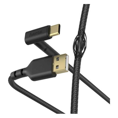 

Кабель HAMA USB Type-C (m), USB 2.0 (m), 1.5м, MFI, черный [00187213]