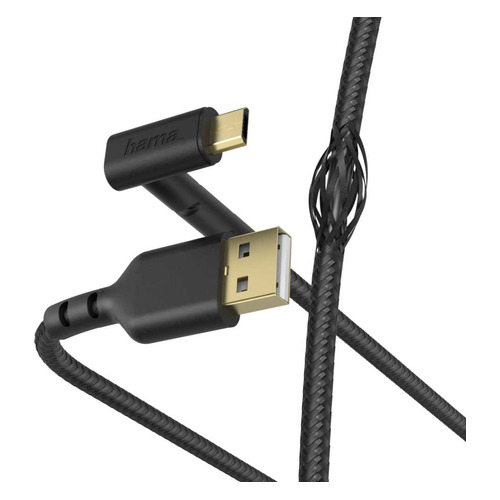 

Кабель HAMA microUSB (m), USB 2.0 (m), 1.5м, MFI, черный [00187215]