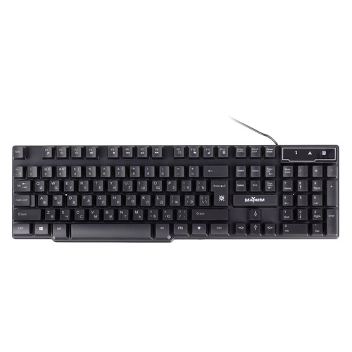 

Клавиатура Defender Mayhem GK-360DL, USB, черный [45360], Mayhem GK-360DL