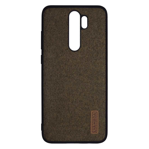 фото Чехол (клип-кейс) lyambda regul, для xiaomi redmi note 8 pro, коричневый [la06-rg-xrn8p-br] noname