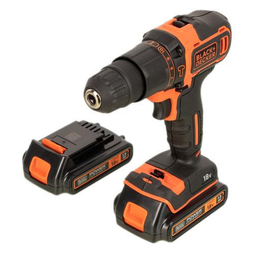 фото Дрель-шуруповерт black & decker bdchd18kb-qw, 1.5ач, с двумя аккумуляторами