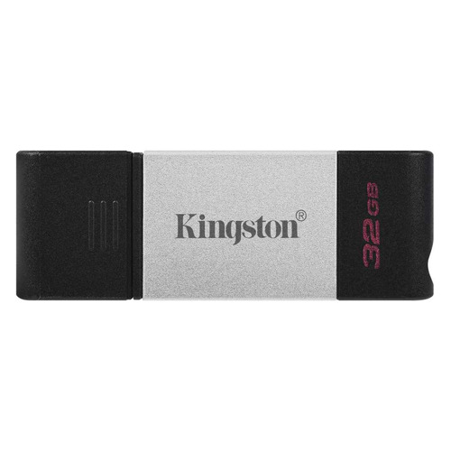 

Флешка USB (Type-C) Kingston DataTraveler 80 DT80/32GB 32ГБ, USB3.0, черный, DT80/32GB