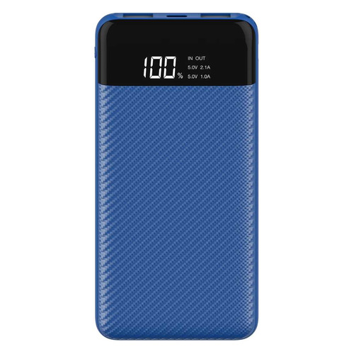 фото Внешний аккумулятор (power bank) interstep pb10dpd, 10000мaч, синий [73618]